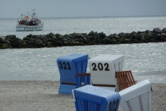 Damp Strand Fischkutter